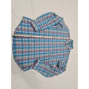ralph lauren mens button down shirt Medium Pastel Plaid
